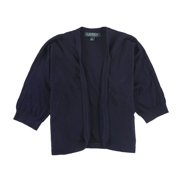 Suéter tipo Cárdigan sólido para mujer Ralph Lauren azul mediano