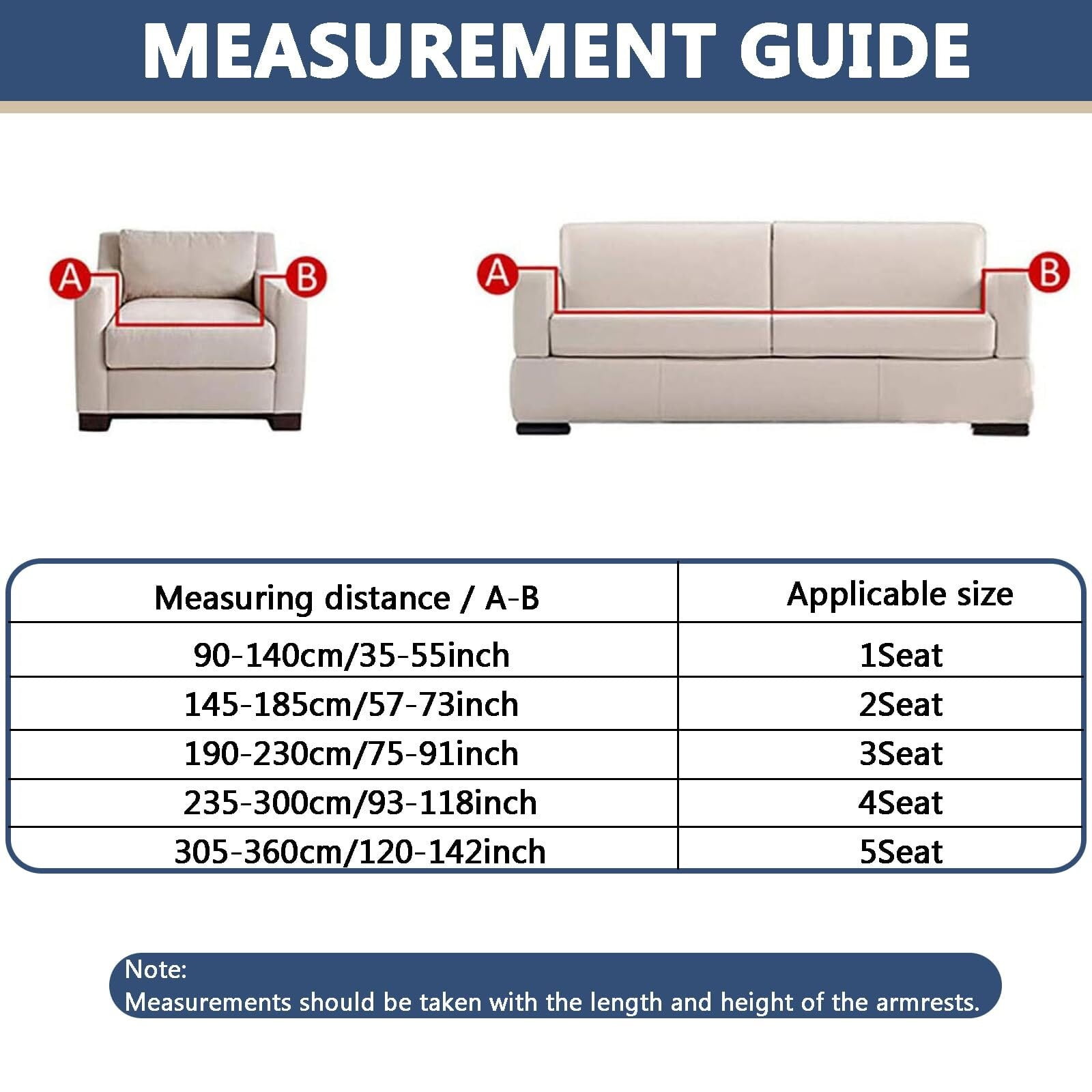 BH-JJSMGS 1 Piece Polyester Couch Cover Universal High Stretch Durable Sofa Cover Machine Washable Furniture Protector with Skirt for Living Room
