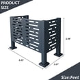thumbnail image 6 of CarButler 3x2ft Outdoor Air Conditioner Fence Privacy Screen Panels,3ft Height, Metal Privacy Fence Cover, 6 of 7