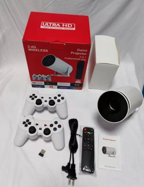 Retro projector; with vintage game console