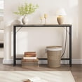 thumbnail image 3 of IdeaHouse 5.9" Narrow Console Table with Power Outlets, Compact Sofa Table with Storage, Sleek Design for Living Room, Entryway, Hallway, and Foyer (Grey), 3 of 7