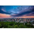 thumbnail image 3 of Quebec, Canada, Montreal Skyline at Night (100% Cotton Tea Towel, Decorative Hand Towel, Kitchen and Home), 3 of 3