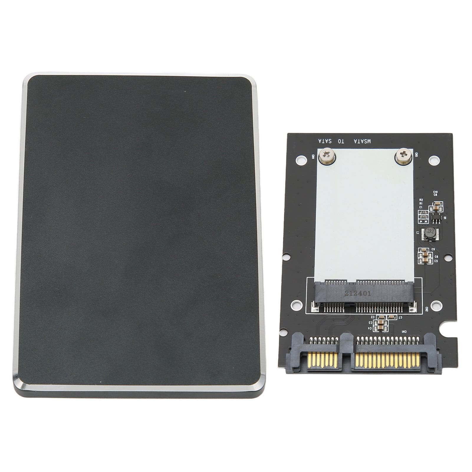 MSATA TO  SSD Enclosure, Plug And Play Ultra Thin Oxidation Sandblasting Coloring SSD Enclosure MSATA To  III  For OS For  For