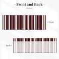 thumbnail image 3 of Drapery Wear Rod Short Curtain 54x18in Filter With Light Feature For Easy Installation Rod Free For Bedroom Kitchen Bathroom\r\n Maroon Stripe_4, 3 of 7