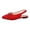 Red, variant on Women's Pointed Toe Flat Shoes Suede Slingback Low Heels Slip on Flats Fashion Comfortable Casual Dress Shoe, Yellow, 40