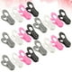 thumbnail image 3 of 20 pinzas de plástico para toallas, de colores brillantes, multiusos, resistentes al viento, para secar ropa, accesorios para tendedero (negro, rosa, blanco, gris), 3 of 5