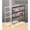thumbnail image 5 of Bracelets Jewelry Display Stud Earrings Holder Jewellery Rack3Colors High Level Fashio In Stock earring stand Factory Price black2layers44holes, 5 of 6