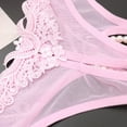 thumbnail image 5 of Women's Panties Crotchless Panties Pink Hollow Underwear Thongs with Pearls Ball One Size, 5 of 5