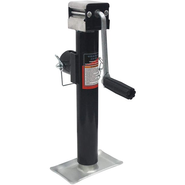 OPENROAD WeldOn PipeMount Swivel Trailer Jack, 2000 lbs. 15 Inches