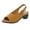 Yellow, variant on ZTTD Sandals for Women Elegant Comfortable Open Toe Low Heel Sandals Khaki