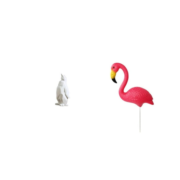Escultura de pingüino,Escultura de pingüino,decoración nórdica para el hogar,Estatua de estaca de jardín,Adorno de jardín con forma de flamenco,estaca para césped,patio o porche,Estatua