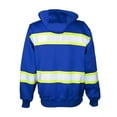 thumbnail image 2 of Kishigo EV Series Enhanced Visibility Full-Zip Hooded Sweatshirt | B310-313, 2 of 2