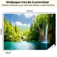 thumbnail image 3 of Peel and Stick Wallpaper waterfall deep forest Modern Art Wall Mural Decor Self Adhesive and Removable 100in x 144in, 3 of 8