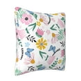 thumbnail image 2 of ZICANCN Fresh Colorful Flowering Plants Throw Pillow Covers, Bed Couch Sofa Knit Decorative Pillow Covers for Living Room Farmhouse, 12"x12", 2 of 8