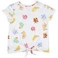 thumbnail image 2 of Care Bears Girl's Rainbow All Over Print Kids Short Sleeve T-Shirt, 2 of 6