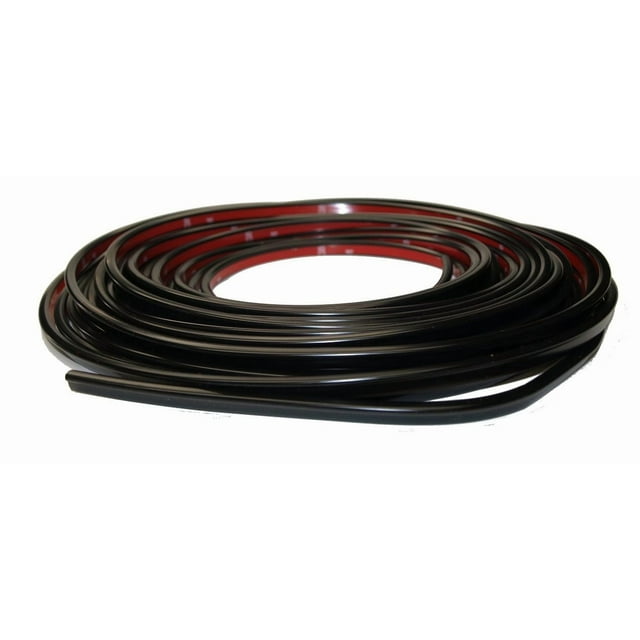 Cowles Door Edge Guard Set T4002 2 Piece Set; 27 Inch Length x 3/8 Inch Width; Black; PVC Plastic