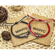 Soccer Bracelets for Men Women and Kids - Stylish Accessories for Soccer Fans Team Spirit Gifts For boys Girls 8-12 and Game Decor… (Blue 2PCS)
