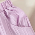 thumbnail image 6 of TOWED22 Toddler Baby Girl Summer Clothes Ruffle Sleeve Cartoon T Shirt Linen Short Sets with Belt Cute Outfits(Blazer,2-3 Y), 6 of 6