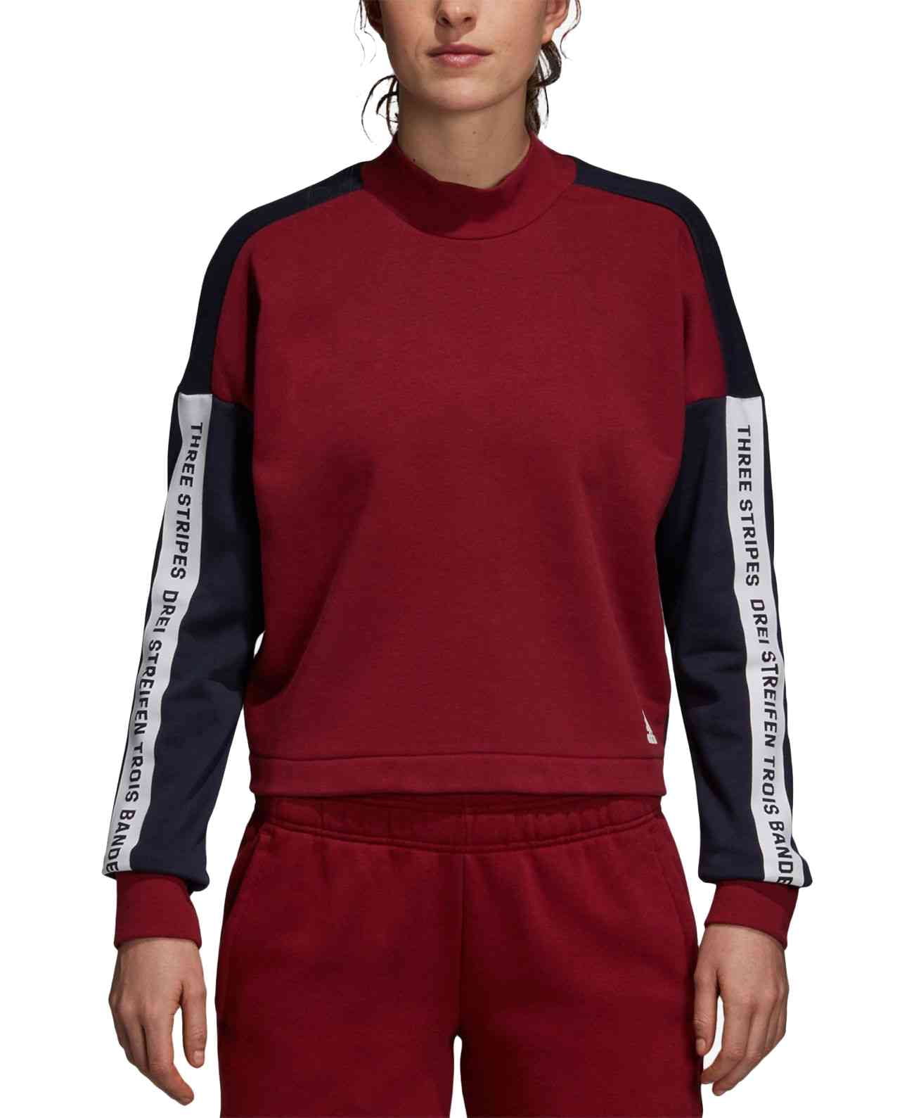adidas mock neck sweatshirt