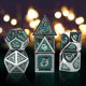 thumbnail image 4 of Juego de dados de metal JM DND Dragon Scale de 7 piezas D20 para juegos de rol de mesa, 4 of 5