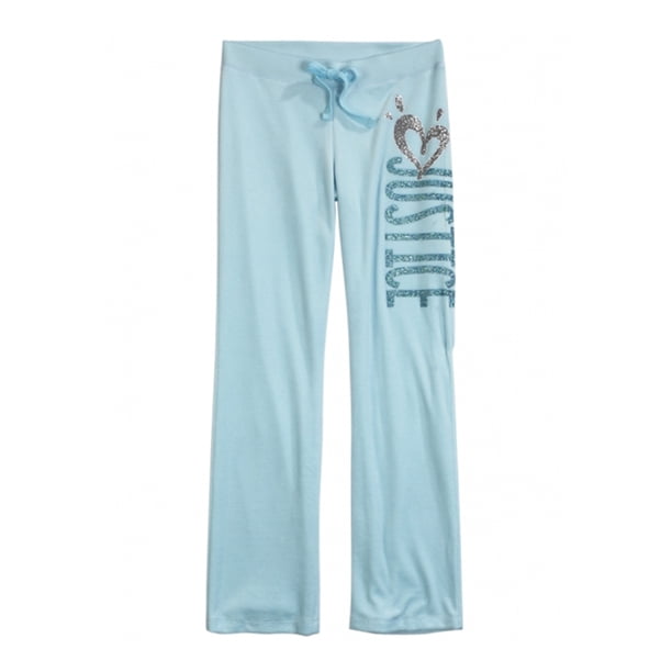 Pantalones deportivos Justice para niñas recta azul 20
