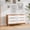 Golden Oak/White, variant on Kappesberg Rio 6-Drawer Dresser with Built-in Handles and Telescopic Slides - Golden Oak - for Adults and Teens