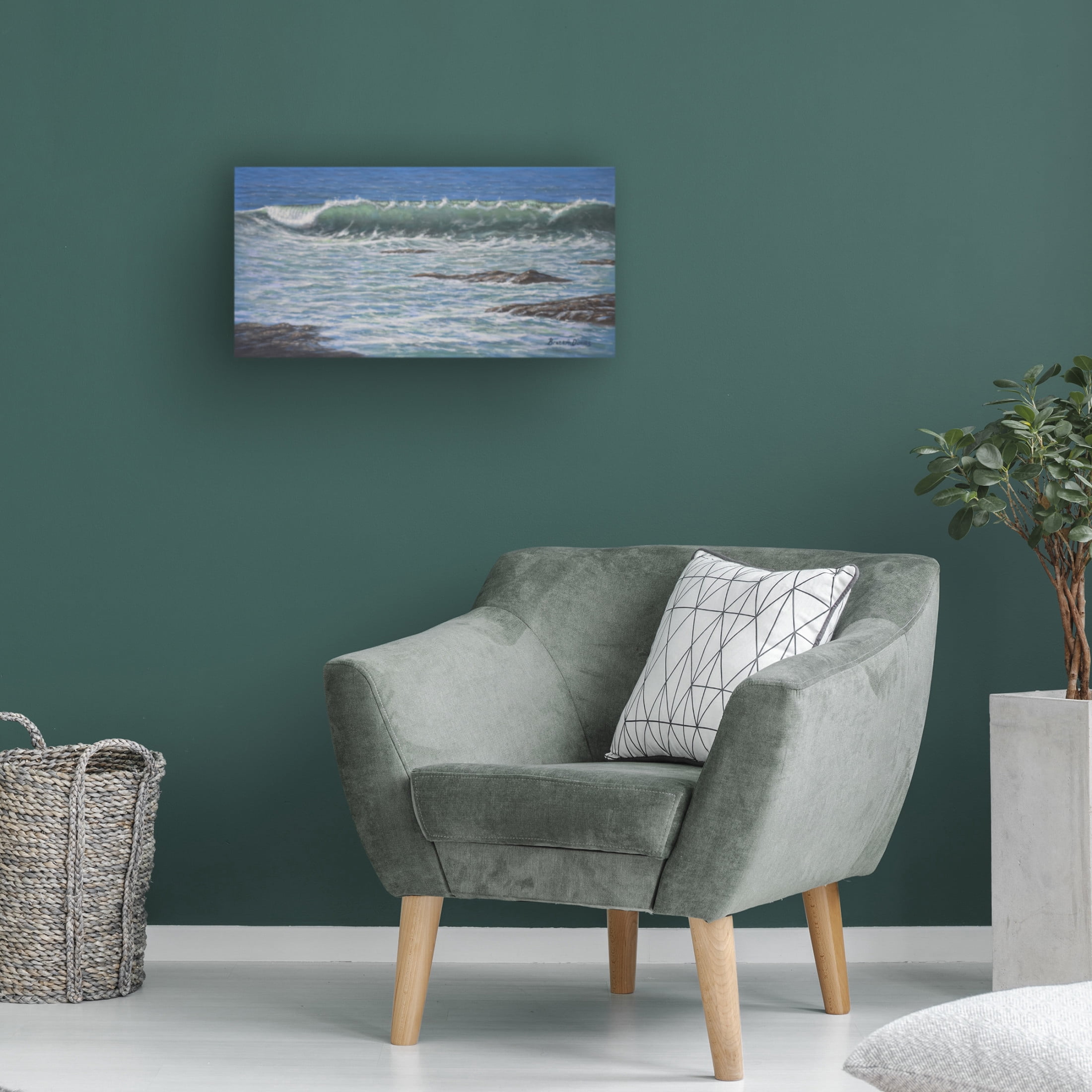Canvas Wall Art - Bruce Dumas 'Wavemerized' Wall Art for Living Room, Bedroom, or Office Décor by Trademark Fine Art - 47 x 24 Inches