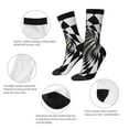 thumbnail image 6 of Goofa 3D Vortex Illusion Printed Men's Crew Socks, Soft Durable Breathable Moisture-Wicking with Odor Control Cotton socks, 6 of 9