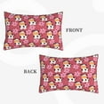 thumbnail image 2 of Lsque Cow And Flower Pattern Pillow Case – Soft & Cozy Throw Pillow Cover, Hypoallergenic Cushion Case for Sleeping Women with Envelope Closure-16"x24", 2 of 6