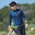 thumbnail image 3 of Chaqueta de senderismo de secado rápido para hombre y mujer, camiseta de manga larga con cuello levantado, camisa ligera de lana para ciclismo, correr, escalada y senderismo, 3 of 5