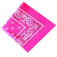 thumbnail image 4 of Yuarrent Pañuelo cuadrado para exteriores de 55cm x 55cm, diadema negra y roja de Cachemira estampada para mujeres/hombres/niños/niñas Almacenamiento y organización del hogar Rosa roja Yuarrent HA5742-05, 4 of 6