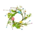 thumbnail image 1 of Mlkoz Easter Decor, Easter Egg Candle Ring Rustics Vintage Multi-colored Egg Wreath Berry Wreath Suitable For Easter Table Centerpieces And Spring Door Decorations, Easter Decor, 1 of 6