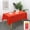 Red #7, variant on Disposable Plastic Tablecloth | Solid Color Padded Table Cover for Parties, Picnics & Events | 54x72 Inch Waterproof & Stain Resistant | 1-Pack