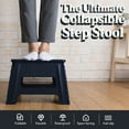 thumbnail image 6 of Home Folding Step Stool For Kids Adults 9" Heavy Duty Plastic Stool W/ Handle by Lexi Home, 6 of 6