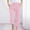 Pink, variant on LADIGASU Womens Casual Color Elastic Loose Pants Capris With Pocket
