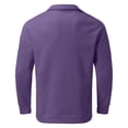 thumbnail image 6 of Uooqdmx Sweatshirts for Men Quarter Zip Pullover Men Casual Loose Hoodless Oversize Zipper Solid Stand Collar Pullover Sweater Top Men's Fashion Hoodies & Sweatshirts Purple 2xl, 6 of 6