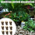 thumbnail image 3 of 20Pcs Mini Skull Head Realistic Skeleton Skull Resin Table Decor Skull N4W1, 3 of 7