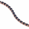 thumbnail image 3 of Blue Sapphire Oval Cut Tennis Bracelet,Silver Gold,wedding,Anniversary Gift for women, 3 of 5