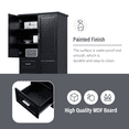 thumbnail image 4 of ROOMARK Tall and Wide Storage Cabinet with Doors for Bathroom/Office, Three Drawers, 4 of 8