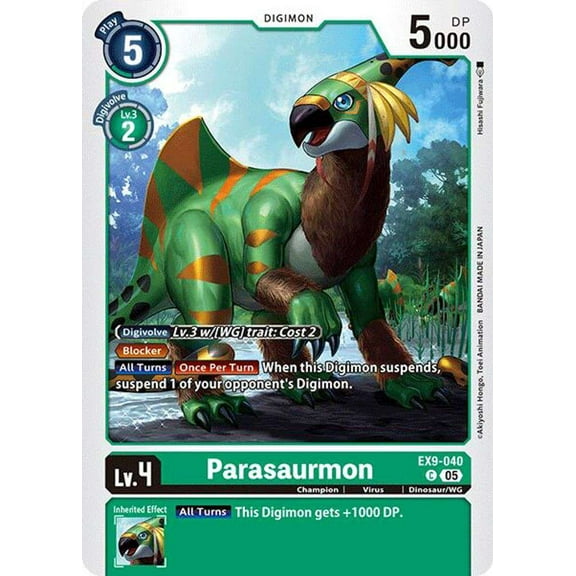 Digimon Versus Monsters Common Parasaurmon EX9-040