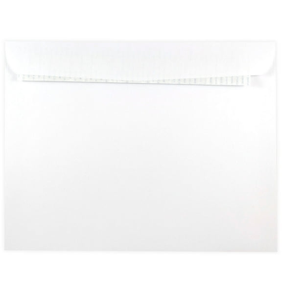 JAM Paper 10 x 13 Booklet Envelopes with Peel and Seal Closure, White, 25/Pack