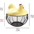 thumbnail image 5 of Creative Egg Baskets, Egg Basket with Lid and Ceramic Handles, Snack Fruit Container Kitchen Hen Decor, Storage Basket, 5 of 5