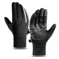 thumbnail image 3 of Hxshgdsn Fleece Thermal Ski Gloves For Men Windproof Water Resistant Mittens Outdoor Winter Black 1 M, 3 of 6