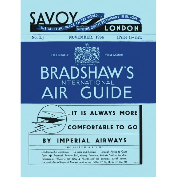 Bradshaw’s International Air Guide, 1934