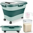 thumbnail image 1 of Contenedor plegable para almacenamiento de arroz Komzon, 30 lb, libre de BPA, 1 of 7