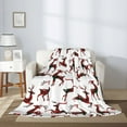 thumbnail image 5 of Throw Blanket for Couch Sofa and Bed, Christmas Plaid Moose Super Soft Plush Throw Blanket, Fuzzy Cuteness Comfy Warm Washable Flannel Blanket & Throws for All Season 50"x40", 5 of 7