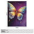 thumbnail image 4 of Shiartex Butterfly Blanket for Women Girls Soft Warm Purple Butterfly Stuff Decor Throw Blanket Cozy Butterfly Animal Lightweight Flannel Gifts Blankets for Kids Adults 60x80in, 4 of 6