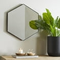 thumbnail image 3 of CosmoLiving by Cosmopolitan 24" x 21" Black Wall Mirror with Thin Frame, 3 of 12