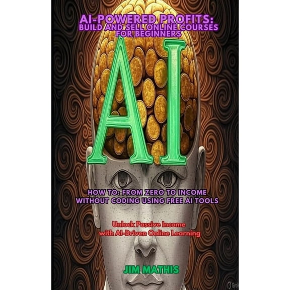 AI-powered profits: Build and Sell Online Course For Beginners: How to: From Zero to Income Without Coding Using Free AI, (Paperback)
