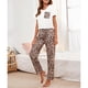 thumbnail image 4 of Pijamas con Estampado de Leopardo Nikou para Mujer Ropa de Dormir, 4 of 6